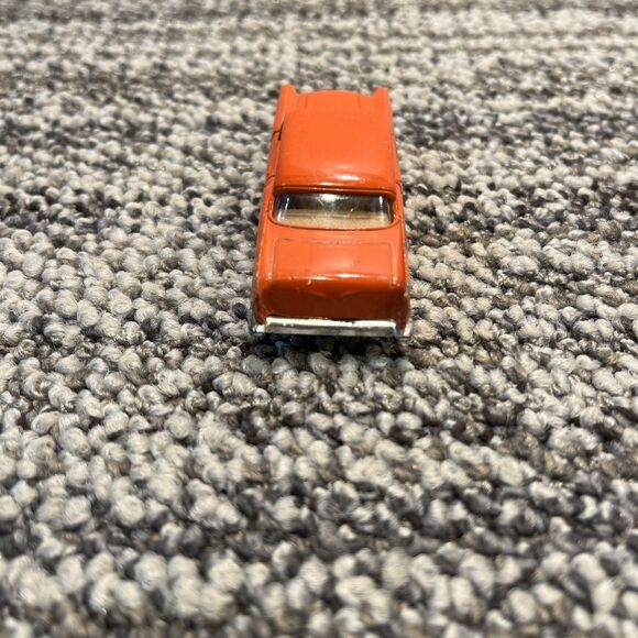 Pair (2) VTG Ertl Orange 57 Chevy Bel Air 1/64 Die-cast Car Open Doors Hong Kong - Picture 8 of 16